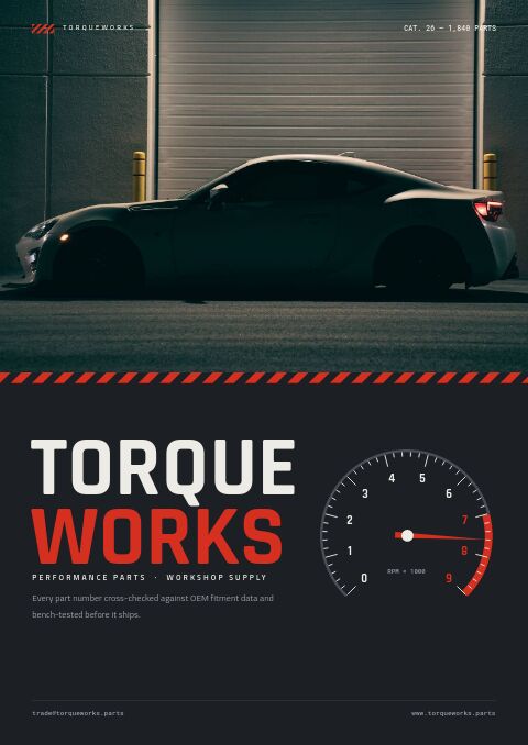 Automotive & Parts — catalog template