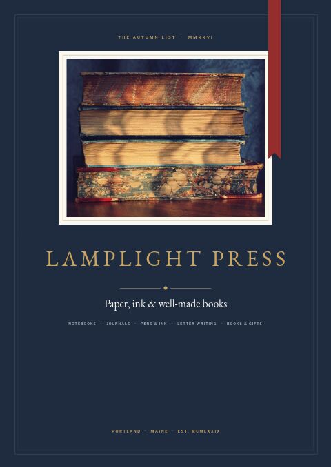 Books & Stationery — catalog template
