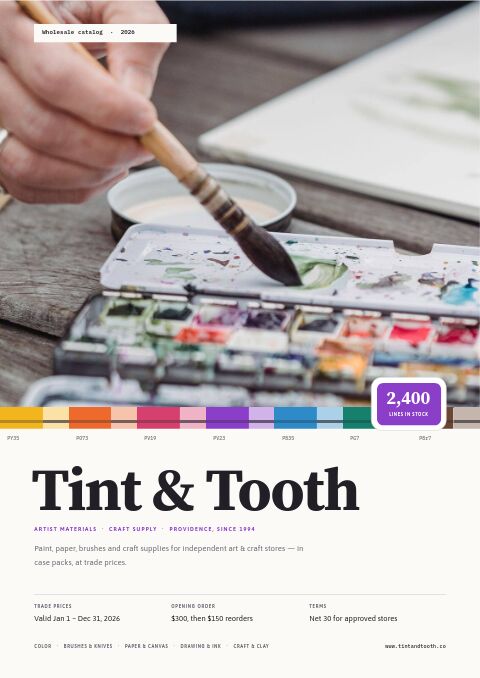 Arts & Crafts Premium — premium catalog template