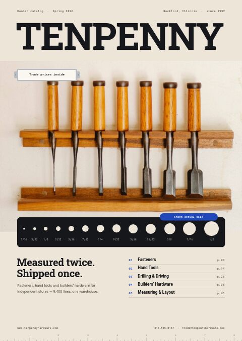 Hardware & Tools Premium — premium catalog template