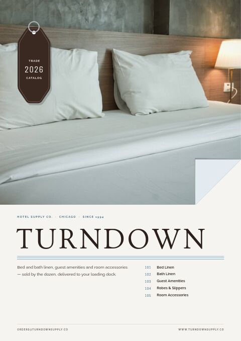 Hotel Supplies Premium — premium catalog template