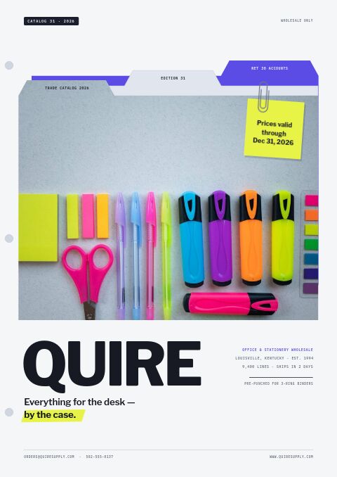 Office Supplies Premium — premium catalog template