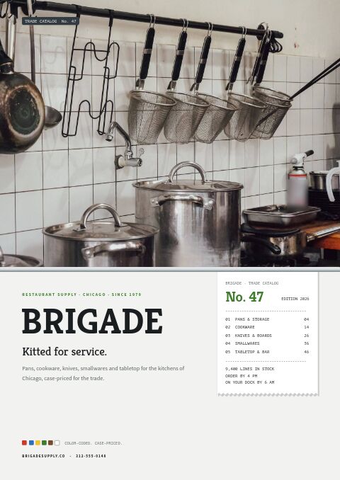 Restaurant Supplies Premium — premium catalog template