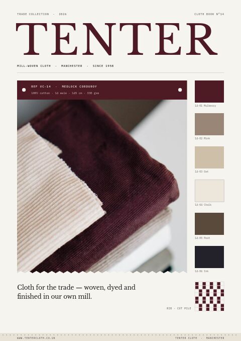Textiles & Fabrics Premium — premium catalog template